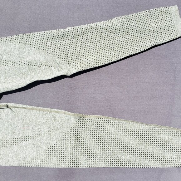 Seamless Leggings Smile Contour High Waist Workout Gym Yoga Pants Green NWT - Picture 5 of 11